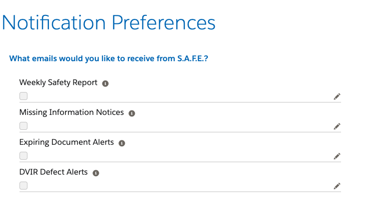 Notification Settings
